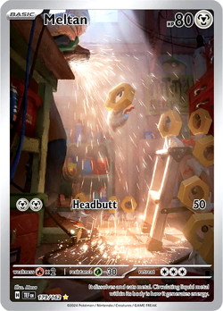 🔰Pokemon TCG - Meltan - 179/162 - Illustration Rare - Temporal Forces - NM🔰 - Image 1