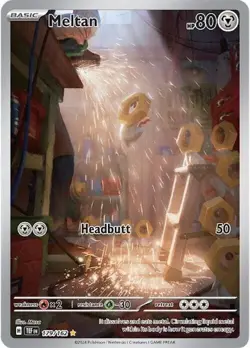Pokemon Card TCG - Meltan 179/162 Illustration Rare Temporal Forces Near Mint - Image 1