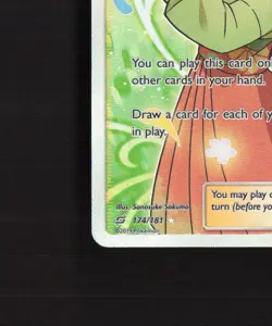 Erika's Hospitality 174/181 Team Up Full Art Ultra Rare Holo Pokemon Card DMG - Image 5