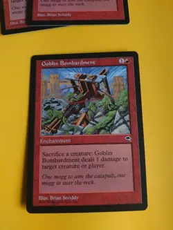 Goblin Bombardment, Tempest . Enchantment. Magic the Gathering Card. - Image 3