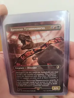 Ravenous Tyrannosaurus Borderless Card, Universes Beyond: Jurassic World Regular - Image 1