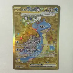 Lapras ex 164 Pokemon TCG; Scarlet & Violet Promo Cards Black Star Promo Holo - Image 1