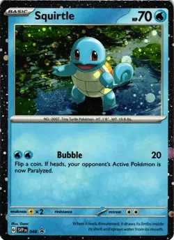 Pokemon TCG Squirtle Scarlet & Violet 151 Promo Card 048 NM - Image 1