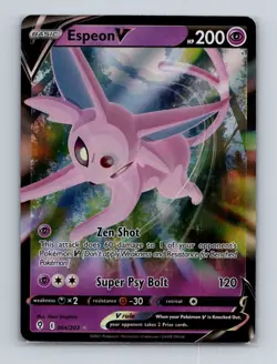 Espeon V 064 2021 Pokemon Evolving Skies Ultra Rare Card NM+ - Image 1