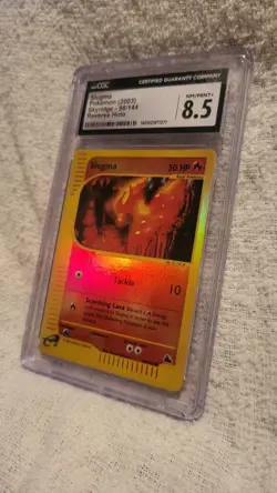 Slugma cgc 8.5 MINT REVERSE HOLO Skyridge 2002 E-Reader 98/144 psa card Pokemon - Image 3