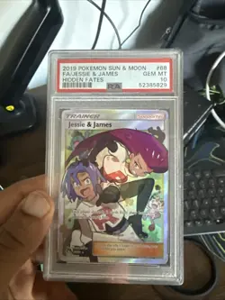 Pokemon TCG Jessie & James Trainer Full Art Ultra Rare Card 68/68 HF PSA 10 - Image 1