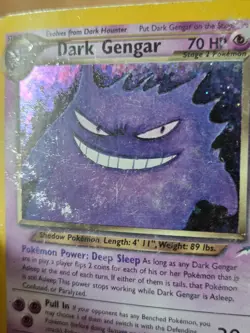 Dark Gengar Holo Rare 6/105 Neo Destiny Pokemon Card - Heavy Play / Damaged - Image 2
