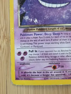 Dark Gengar Holo Rare 6/105 Neo Destiny Pokemon Card - Heavy Play / Damaged - Image 4