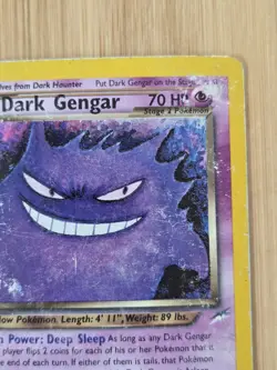 Dark Gengar Holo Rare 6/105 Neo Destiny Pokemon Card - Heavy Play / Damaged - Image 5