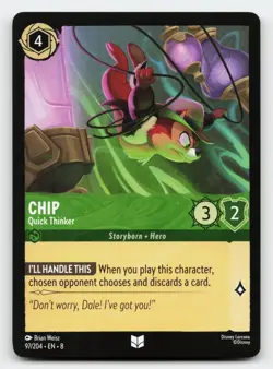 Chip 97/204 Uncommon Reign of Jafar Lorcana Card - Image 1