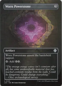 Worn Powerstone (Borderless) U Commander: The Lost Caverns 120 - LP MTG - Image 1