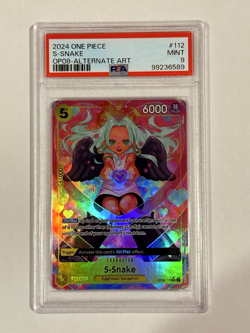 One Piece Two Legends- S-Snake SR Alternate Alt Art Parallel Foil OP08-023 PSA 9 - Image 1