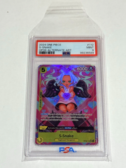 One Piece Two Legends- S-Snake SR Alternate Alt Art Parallel Foil OP08-023 PSA 9 - Image 3