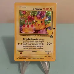 Pokemon TCG Birthday Pikachu 24/53 Holo Celebrations Classic Collection - NM - Image 1