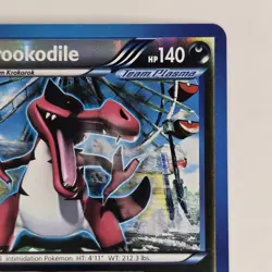 Krookodile 70/116 Reverse Holo Rare BW Plasma Freeze Holo NM Team Plasma Pokemon - Image 3