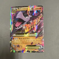 Pokemon M Aerodactyl EX Mega Evolution Promo Holo XY98 210 HP XY Set English - Image 1