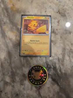 Pikachu 051 /162 Stamped 2026 Pokemon Day 30 Promo TCG With Coin - Image 1