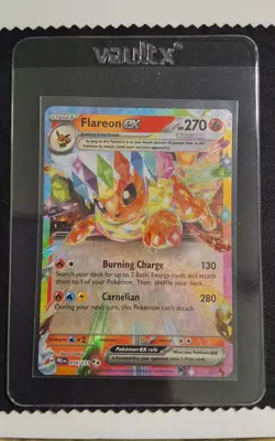 Flareon ex 014/131 Double Rare Holo Prismatic Evolutions Pokemon TCG NM/M - Image 3