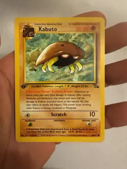 1999 Pokemon - 1st Edition Kabuto Non-Holo - Fossil 50/62 - WOTC - Image 2