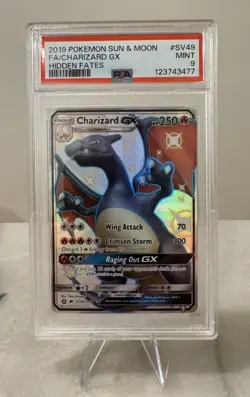 Charizard GX #SV49- Hidden Fates - PSA MINT 9 - Pokemon - Image 1