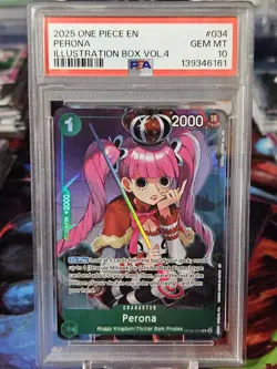 2025 ONE PIECE PROMOS ILLUSTRATION BOX VOL.4 #034 PERONA PSA 10 - Image 1