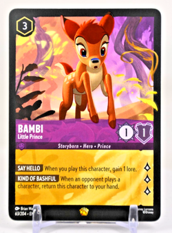 Disney Lorcana TCG Reign of Jafar Bambi Little Prince 63/204 Legendary - Image 1