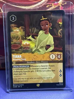 Disney Lorcana Tiana - Restaurant Owner 16/204 Azurite Sea Regular Card - Image 1