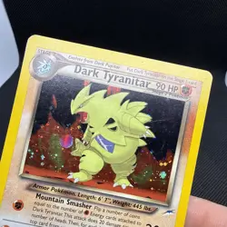 Pokemon TCG Dark Tyranitar Neo Destiny Holo Rare Card 11/105 - LP/MP - Image 3