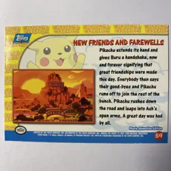 Pikachu’s Vacation #59 Pokemon Card TCG Topps Movie Animation Edition - Image 2