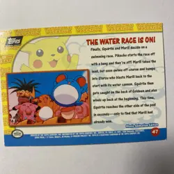 Pikachu’s Vacation #47 Pokemon Card TCG Topps Movie Animation Edition - Image 2