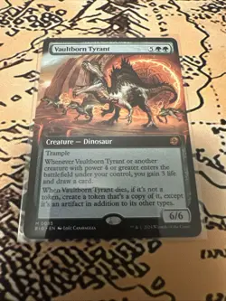 MTG English Vaultborn Tyrant (Extended Art) NM Normal - Image 1