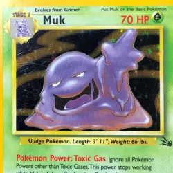 1999 Fossil: Muk (13/62) Holo Vintage Pokemon Card - Image 2
