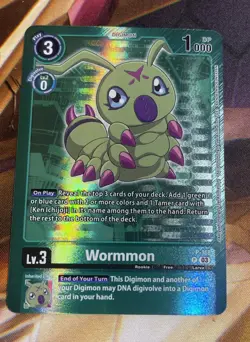 Digimon Card Game Wormmon P-118 Foil - Image 1
