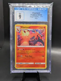 Pokemon TCG Charizard Dragon Majesty 3/70 Holo Rare CGC 9 Mint Graded Card - Image 1