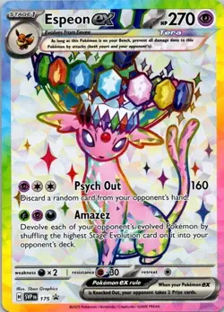 Pokemon TCG Espeon ex SVP175 Sv: Scarlet & Violet Promo Cards Holo NM (SKU 1-4) - Image 1