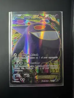 Pokemon Gengar EX Full Art Ultra Rare Holo 170 HP 114/119 XY Phantom Forces Card - Image 1