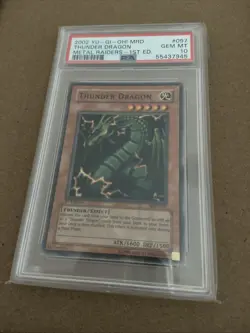 Yugioh THUNDER DRAGON 1ST ED MRD-097 Gem Mint PSA 10 Card 🔥 - Image 1