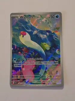 2023 Wiglett 206/198 Illustrated Rare HOLO Card - Scarlet & Violet Base Set - Image 1