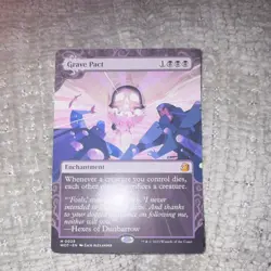 Magic: The Gathering Grave Pact Enchantment Wilds of Eldraine Black Mythic M0029 - Image 1