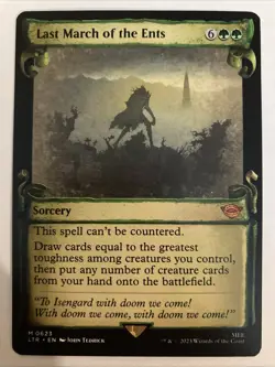 Last March of the Ents 0623 NM Reg Showcase Scrolls MTG Lord of the Rings Magic - Image 1