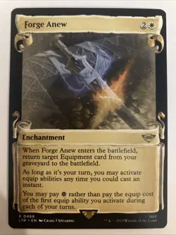 Forge Anew (Showcase Scrolls) 0468 (Reg) (NM) Lord of the Rings LTR Magic MTG - Image 1