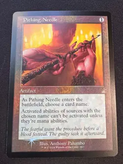 Pithing Needle - FOIL Retro Frame - Ravnica Remastered MTG - NM - Image 1