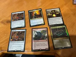 6x MTG Commander rares, mythic, and foils Mixed lot MN to good condition - Image 1