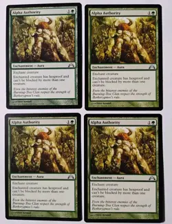 4x Alpha Authority MTG, Gatecrash, Uncommon, Regular, LP - Image 1