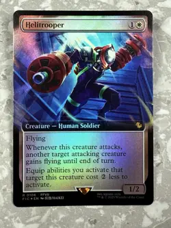 Helitrooper (Extended Art) #106 FOIL MTG Final Fantasy FIC NM X1 - Image 1