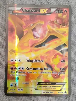 Pokemom Charizard EX XY121 Black Star Promo LP TCG Heavy Play See Photos - Image 1