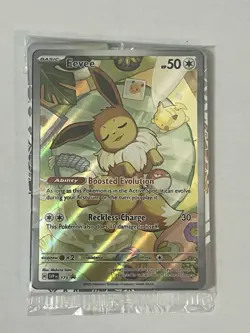 2025 Pokemon Scarlet & Violet Eevee Black Star Promo Full Art New & Sealed - Image 1