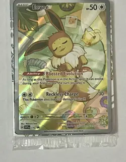 2025 Pokemon Scarlet & Violet Eevee Black Star Promo Full Art New & Sealed - Image 4