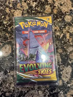Pokemon TCG - Evolving Skies Booster Pack Factory Sealed 21.08g -ALL SALES FINAL - Image 2