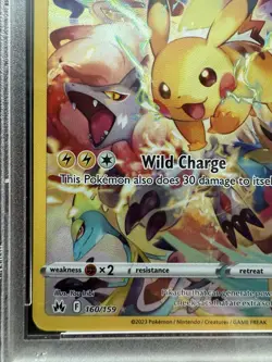 Pokemon Pikachu 160/159 Crown Zenith Secret Rare PSA 9 - Image 5